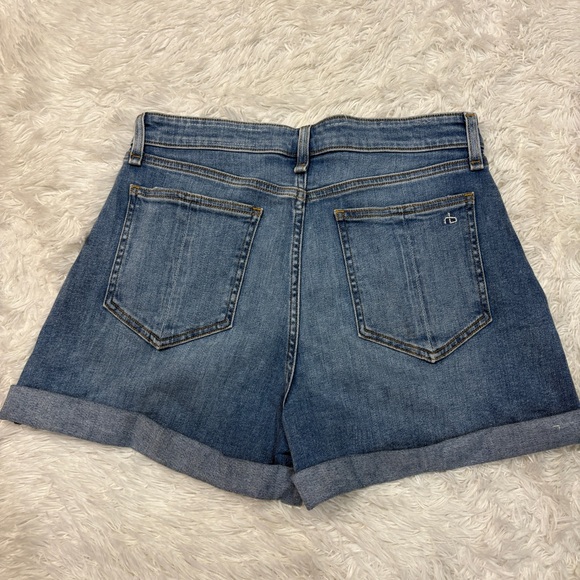Rag & Bone Nina High Rise Shorts in Harper - Picture 8 of 9